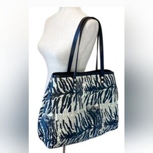 L.A.M.B. Safari Zebra Elephant Tote Bag